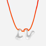 COLLIER 2 LETTRES - PLAQUÉ OR OU ARGENT