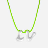 COLLIER 2 LETTRES - PLAQUÉ OR OU ARGENT