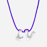 COLLIER 2 LETTRES - PLAQUÉ OR OU ARGENT