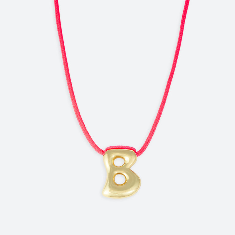 JOY ONE LETTER NECKLACE - GOLD OR SILVER PLATED