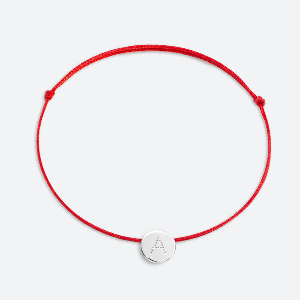 ARMBAND MIT BUCHSTABEN - 925 SILBERMEDAILLE