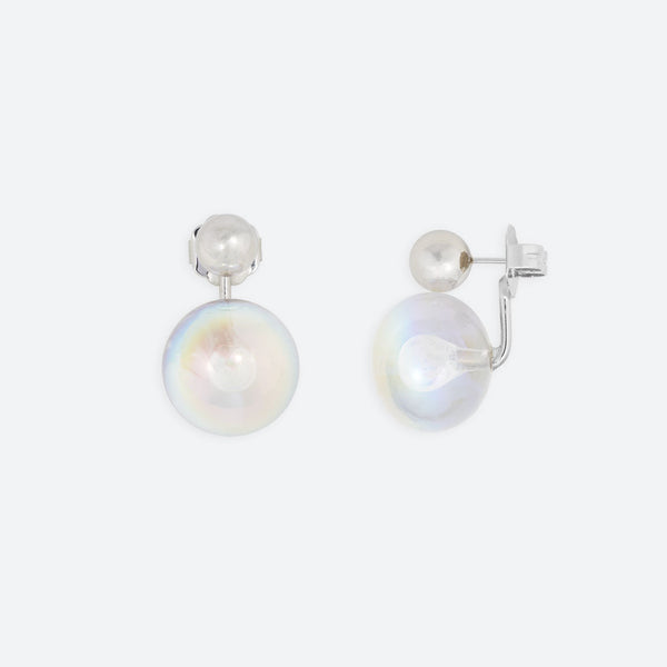 BOUCLES D'OREILLES DANS MA BULLE "TOI & MOI" AVEC PERLE METAL (3 MODÈLES)