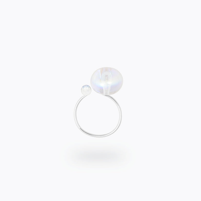 “DUO” 2 PEARL BUBBLE RING (3 MODELS)