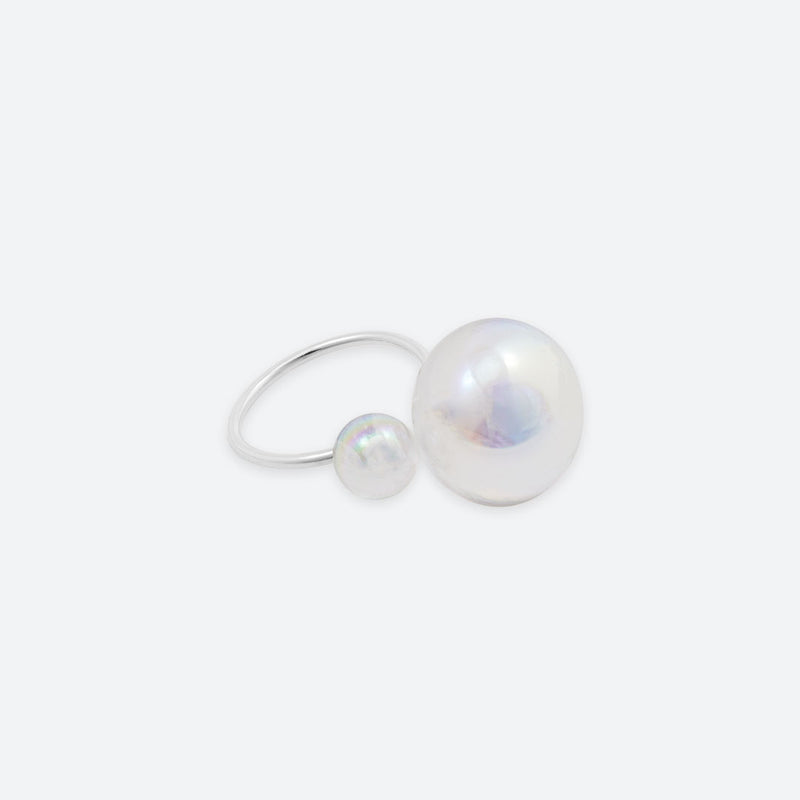 “DUO” 2 PEARL BUBBLE RING (3 MODELS)