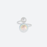 “TWIST” 2 PEARL BUBBLE RING (3 MODELS)