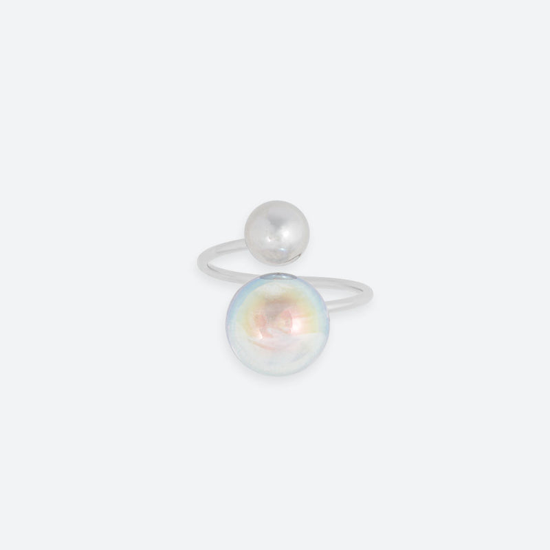 “TWIST” 2 PEARL BUBBLE RING (3 MODELS)