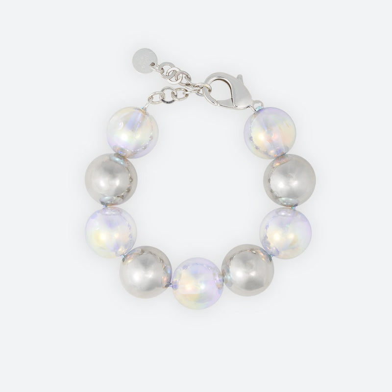 BRACELET DANS MA BULLE "9 PERLES" AVEC PERLES METAL