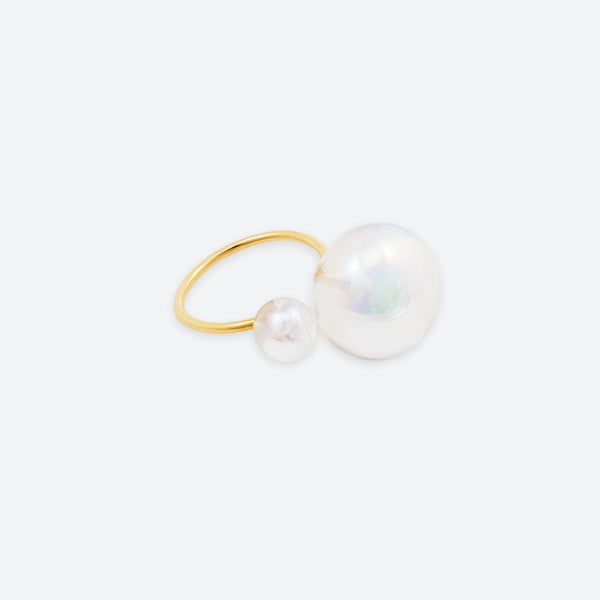 “DUO” 2 PEARL BUBBLE RING (3 MODELS)