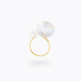 “DUO” 2 PEARL BUBBLE RING (3 MODELS)