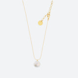 “BUBBLE” NECKLACE ONE PEARL (2 SIZES)