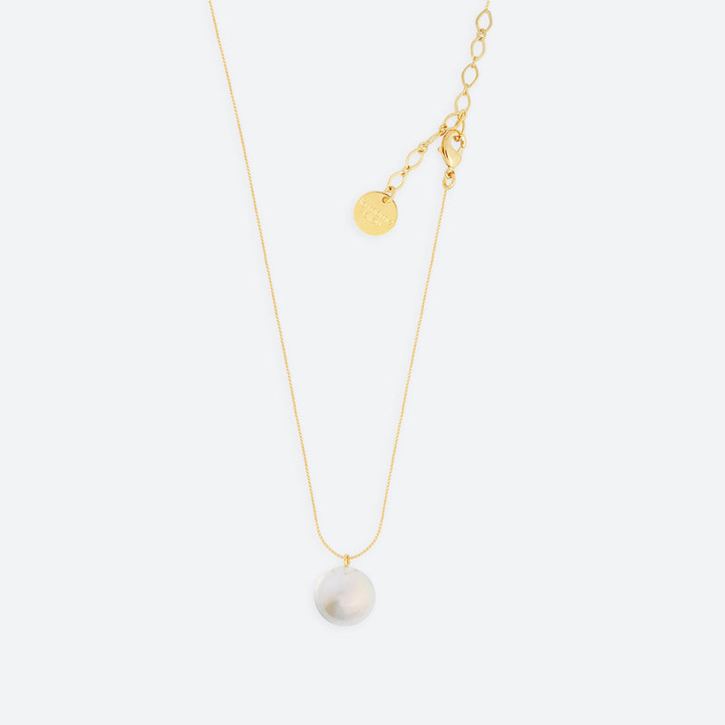 “BUBBLE” NECKLACE ONE PEARL (2 SIZES)