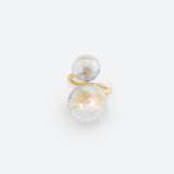 “TWIST” 2 PEARL BUBBLE RING (3 MODELS)