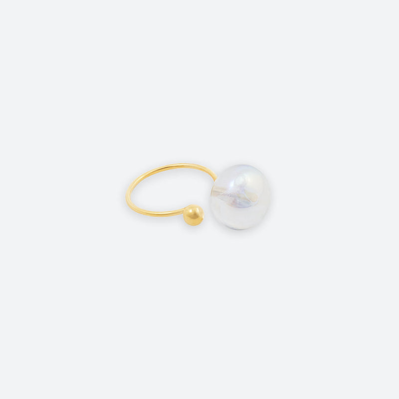 “DUO” 2 PEARL BUBBLE RING (3 MODELS)