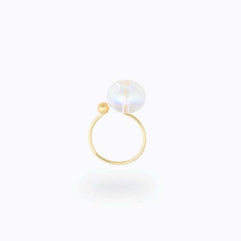 “DUO” 2 PEARL BUBBLE RING (3 MODELS)