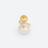 “TWIST” 2 PEARL BUBBLE RING (3 MODELS)