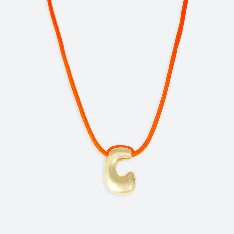 JOY ONE LETTER NECKLACE - GOLD OR SILVER PLATED