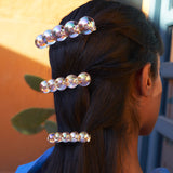 BARRETTE À CHEVEUX À 5 PERLES (3 TAILLES)