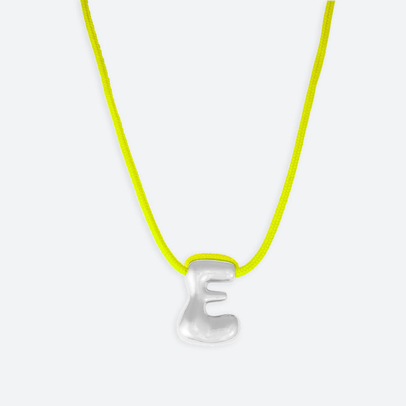 LETTER E NECKLACE