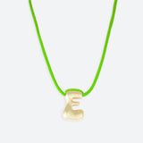 JOY ONE LETTER NECKLACE - GOLD OR SILVER PLATED