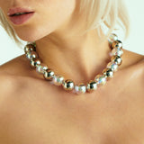 “BUBBLE” NECKLACE 17 PEARLS