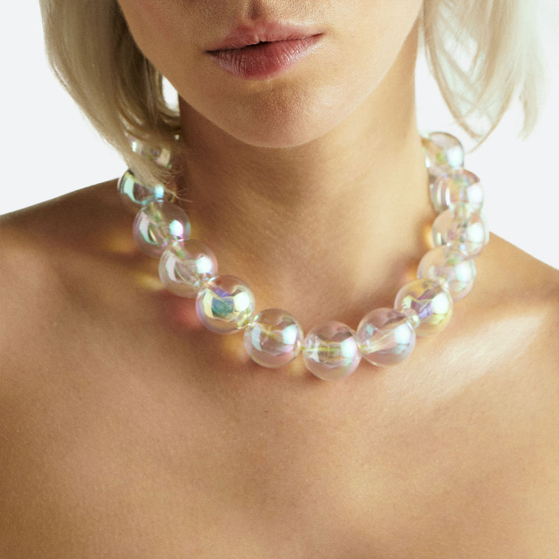 “BUBBLE” NECKLACE 13 PEARLS