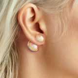 “2 BUBBLES” MONO EARRING