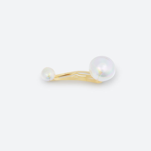 2 PEARL HAIR CLIP (3 SIZES)