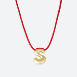 JOY ONE LETTER NECKLACE - GOLD OR SILVER PLATED