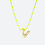 JOY ONE LETTER NECKLACE - GOLD OR SILVER PLATED