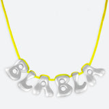 COLLIER 6 LETTRES - PLAQUÉ OR OU ARGENT