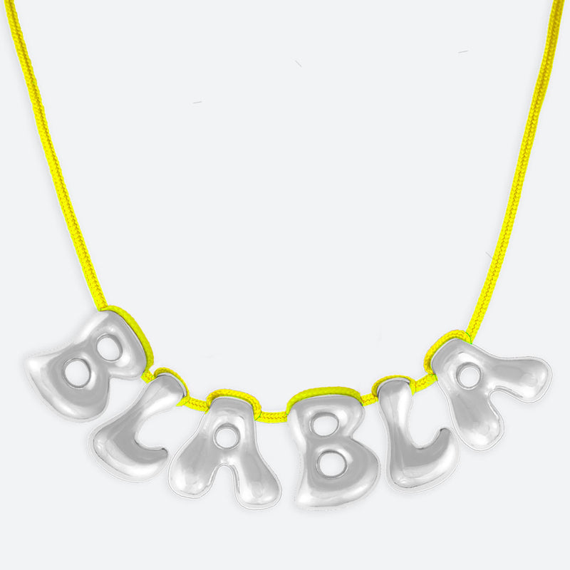 COLLIER 6 LETTRES - PLAQUÉ OR OU ARGENT