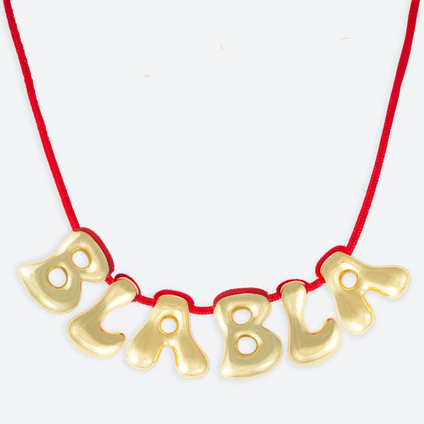 5 LETTER NECKLACE - GOLD OR SILVER PLATED