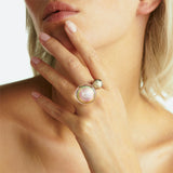 “DUO” 2 PEARL BUBBLE RING (3 MODELS)