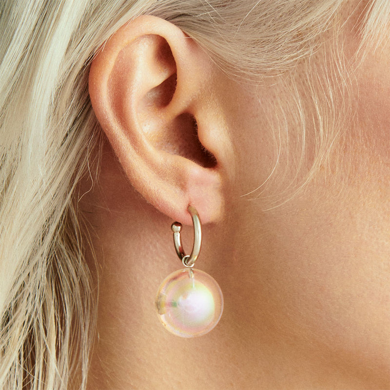 BULLE ONE PEARL HOOP HOOPS (2 SIZES)